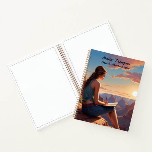 Sketchbook Notebook-Reisejournal Notizblock (Innenseite)