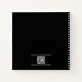 Sketchbook of Bad Ideas, Funny Custom Black Notizblock (Rückseite)