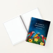 Sketchbook Papageien Blüten Notizblock (Innenseite)
