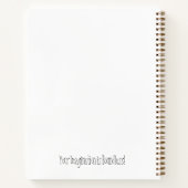 Sketchbook Red Planet Space Modern Notizblock (Rückseite)