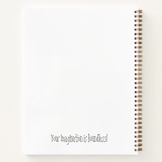 Sketchbook Red Planet Space Modern Notizblock (Rückseite)