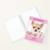 Sketchbook Rosa Hunde Foto Collage Notizblock (Innenseite)