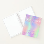 Sketchbook Rosa lila Holografin Notizblock (Innenseite)