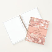 Sketchbook Rose Goldwürfel Marmorname Glitzer Notizblock (Innenseite)