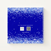 Sketchbook Royblau-Namensskript Notizblock (Rückseite)
