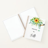 Sketchbook sunbluts eucalyptus name script notizblock (Innenseite)