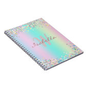 Sketchbook Unicorn Holographic Glitzer Notizblock (Rechte Seite)