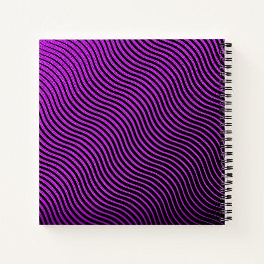 Sketchbuch für personalisierte optische Waves Notizblock (Rückseite)