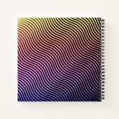 Sketchbuch für personalisierte optische Waves Notizblock (Rückseite)