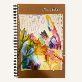 Sketchbuch zum Zusammenfügen von Aquarellfarben Notizblock