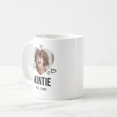 Sketched Auntie Heart Foto Kaffeetasse (Vorderseite Links)