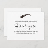 Sketched Brow Microblading - Danke der Ermäßigung Postkarte (Vorne/Hinten)