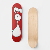 Sketched Bunny Skateboard (Vorderseite)