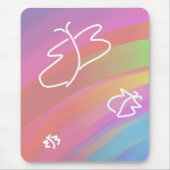 Sketched Butterfys Mousepad (Vorne)