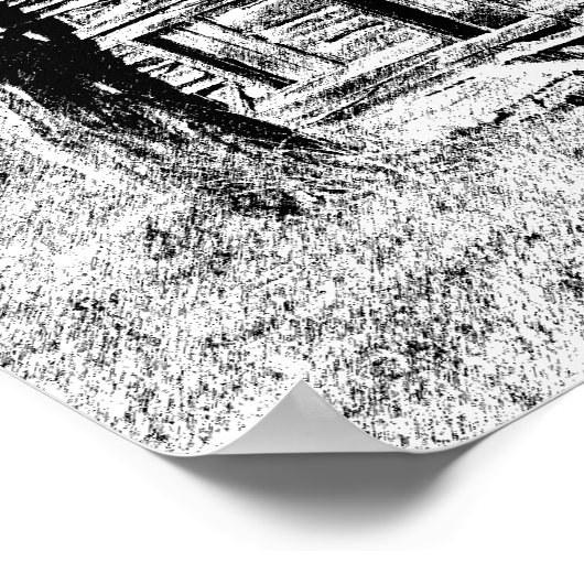 Sketched Cabin Poster (Ecke)