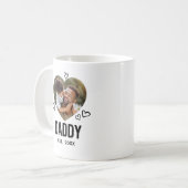 Sketched Daddy Heart Foto Kaffeetasse (Vorderseite Links)