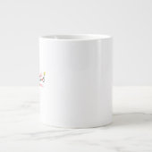 Sketched Doodle Mug with Flowers - Customizable Jumbo-Tasse (Vorderseite)