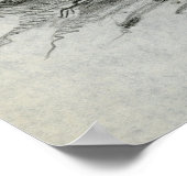 Sketched Evil Pumpkin Poster (Ecke)