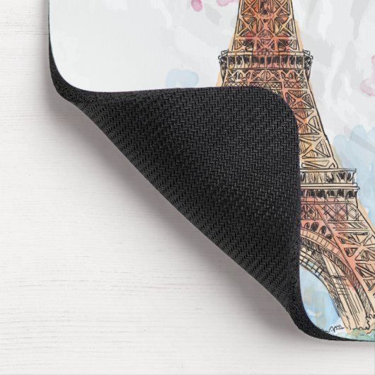 Sketched färbte gute Idee Eiffelturmparis Mousepad (Ecke)