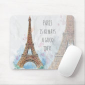 Sketched färbte gute Idee Eiffelturmparis Mousepad (Mit Mouse)