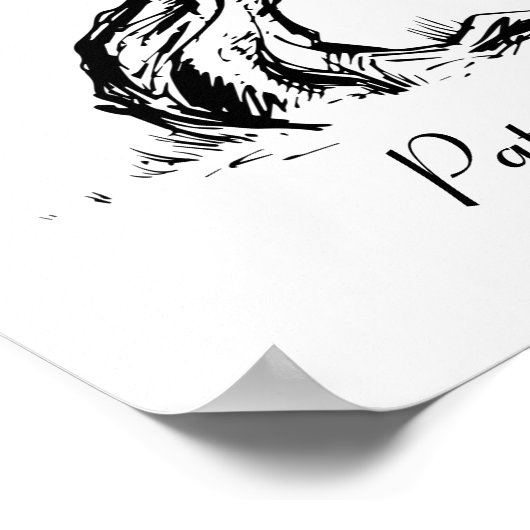 Sketched Fingerprint Tree Poster (Ecke)