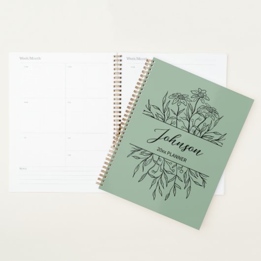 Sketched Floral Planner Planer (Anzeige)