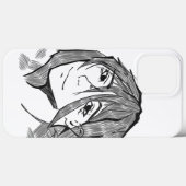 Sketched girl iPhone pro 13 Max hoesje Case-Mate iPhone Hülle (Rückseite (Horizontal))