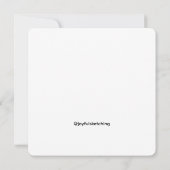 Sketched Greeting Card Black and White Karte (Rückseite)