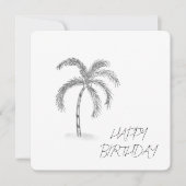 Sketched Greeting Card Black and White Karte (Vorderseite)