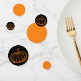 Sketched Halloween Pumpkin Konfetti