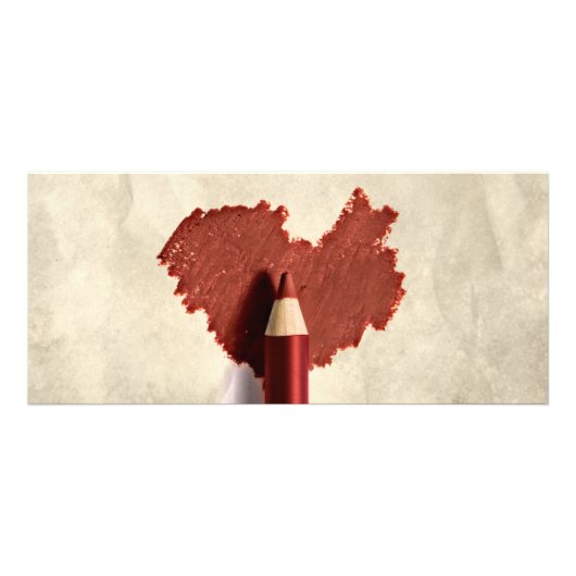 Sketched Heart Zeichnend Pen Geschenkkarte Werbekarte (Vorne)