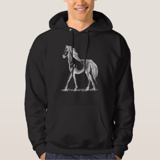Sketched Horse Farm & Rodeo For Kids & Adults Hoodie
