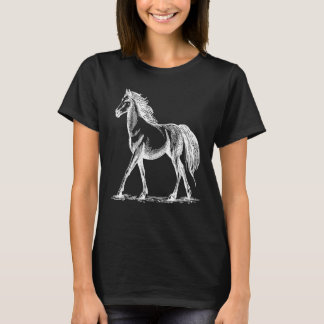 Sketched Horse Farm & Rodeo For Kids & Adults T-Shirt