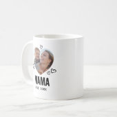 Sketched Mama Heart Foto Kaffeetasse (Vorderseite Links)