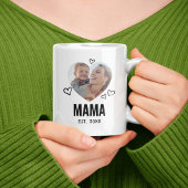 Sketched Mama Heart Foto Kaffeetasse