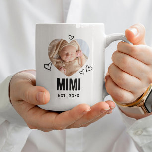 Sketched Mimi Heart Foto Kaffeetasse