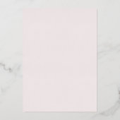 Sketched Modern Floral Wedding Foil Invitation Folieneinladung (Rückseite)