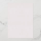 Sketched Modern Floral Wedding Foil Invitation Folieneinladung (Rückseite)