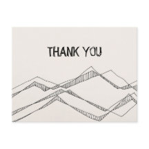 Sketched Nature Vielen Dank Postcard