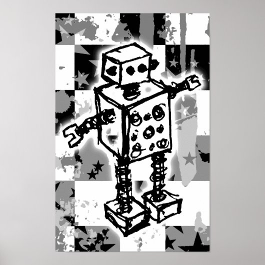 Sketched Robot Poster (Vorne)
