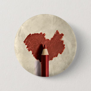 Sketched Scribbled Heart Button