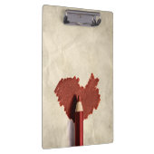 Sketched Scribbled Heart Klemmbrett (Rechts)