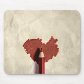 Sketched Scribbled Heart Mousepad (Vorne)