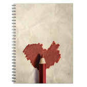 Sketched Scribbled Heart Notizblock (Vorderseite)