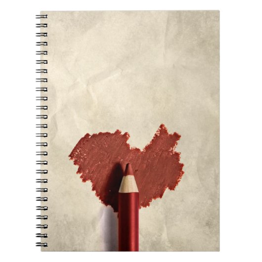 Sketched Scribbled Heart Notizblock (Vorderseite)