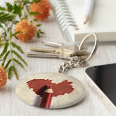 Sketched Scribbled Heart Schlüsselanhänger (Seite)