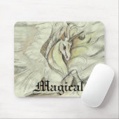 Sketched Unicorn Mousepad (Mit Mouse)