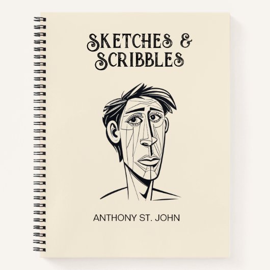Sketches and Scribbles Notebook Notizblock (Vorderseite)