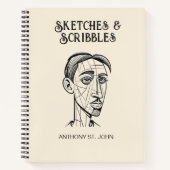 Sketches and Scribbles Notebook Notizblock (Vorderseite)
