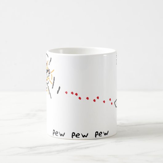 Sketchfighter 4000 Alpha Kaffeetasse (Mittel)